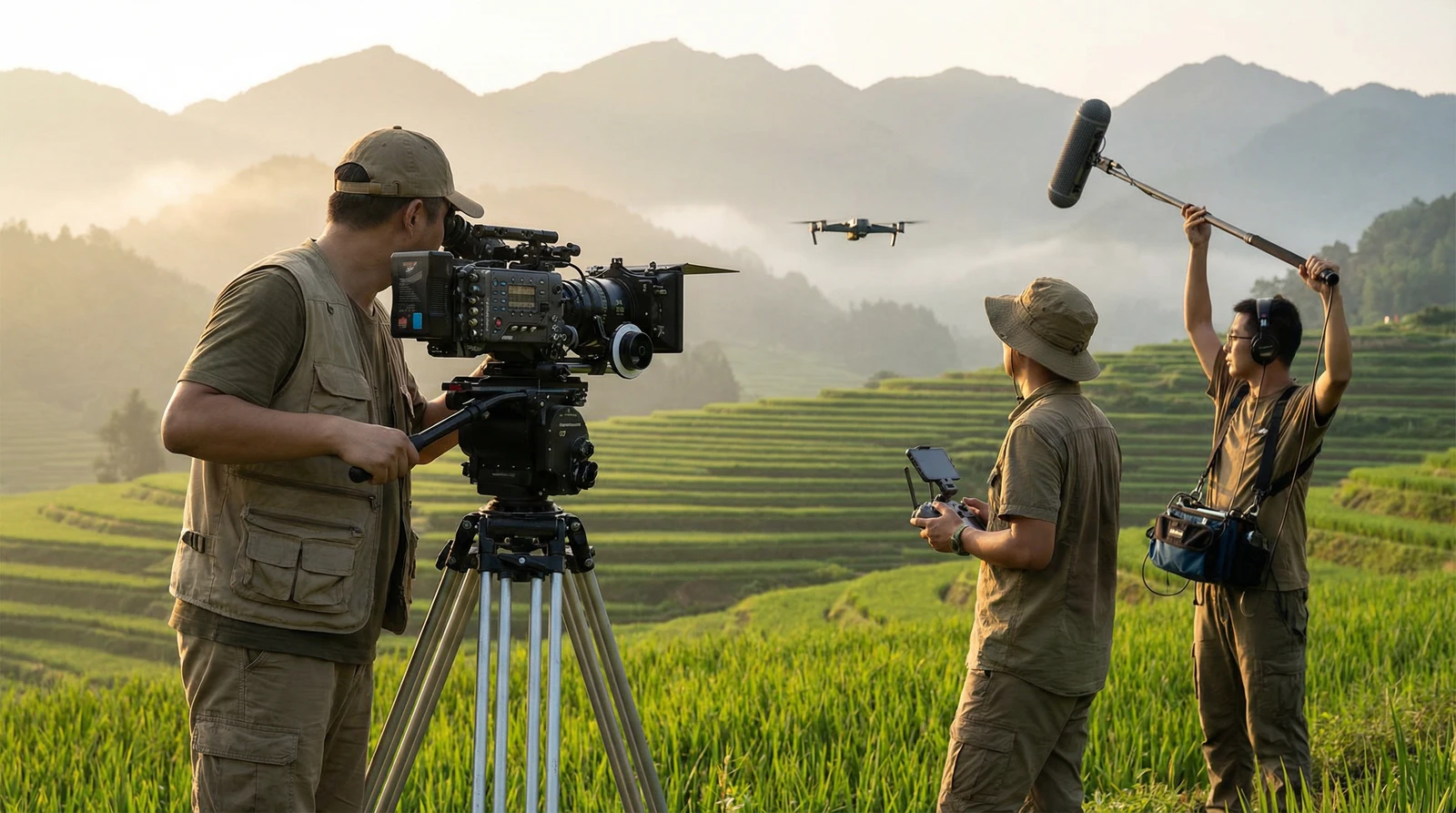 成人视频海角社区栏目云南梯田纪录片拍摄团队