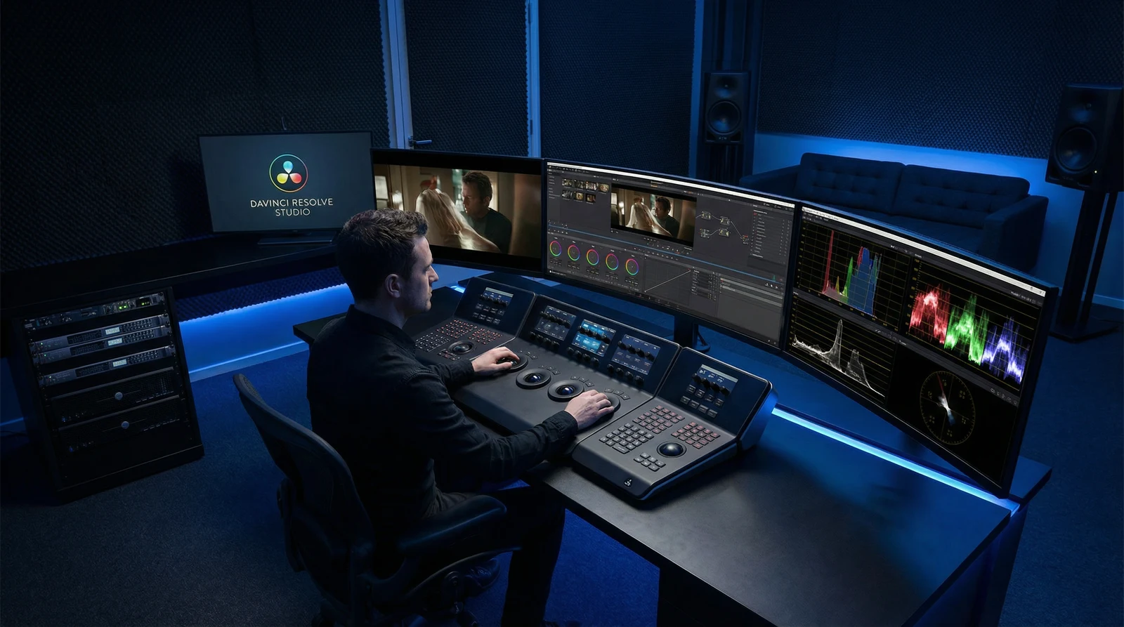 成人视频专业调色后期制作室