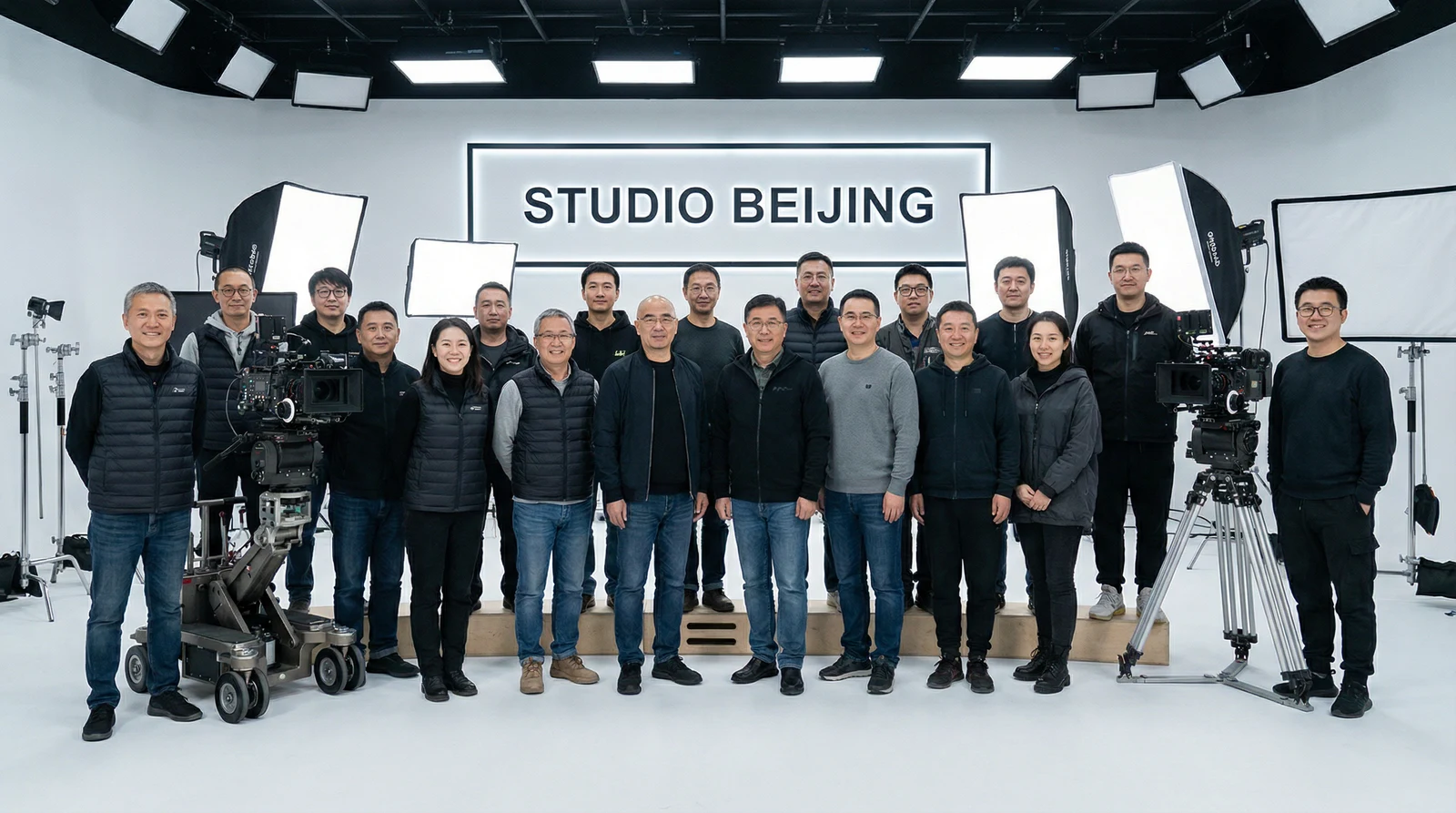 成人视频专业影视制作团队合影